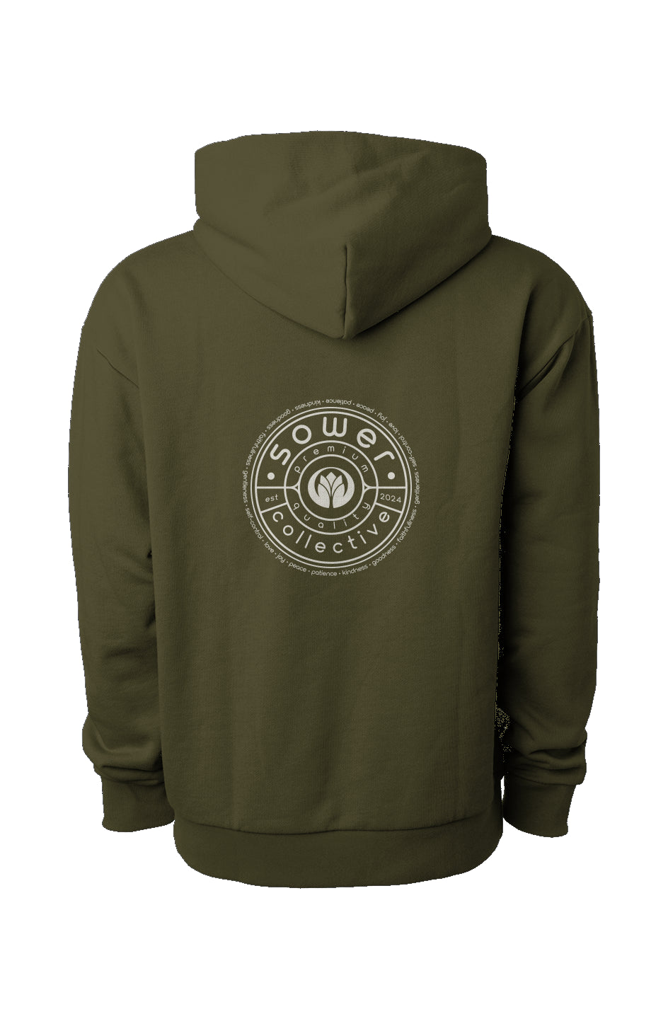 Sower - Fruits of the Spirit Button -Hooded Sweatshirt