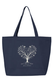 Love Grows Here Zippered Tote Bag