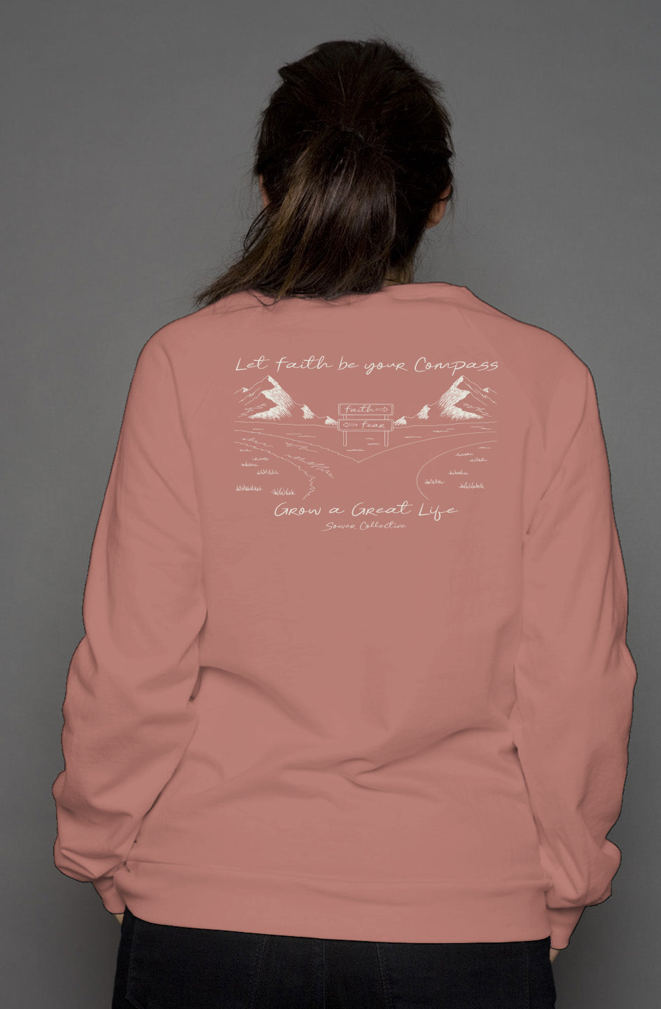 Faith Over Fear crew neck sweatshirt