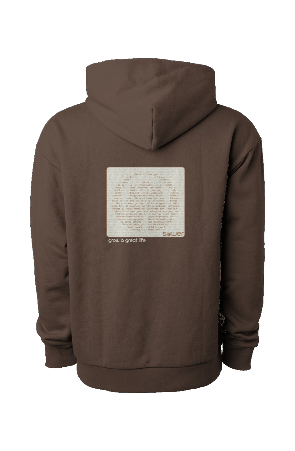 Premium Icon Collection - Fruits of the Spirit Ombre Hoodie (Brown)