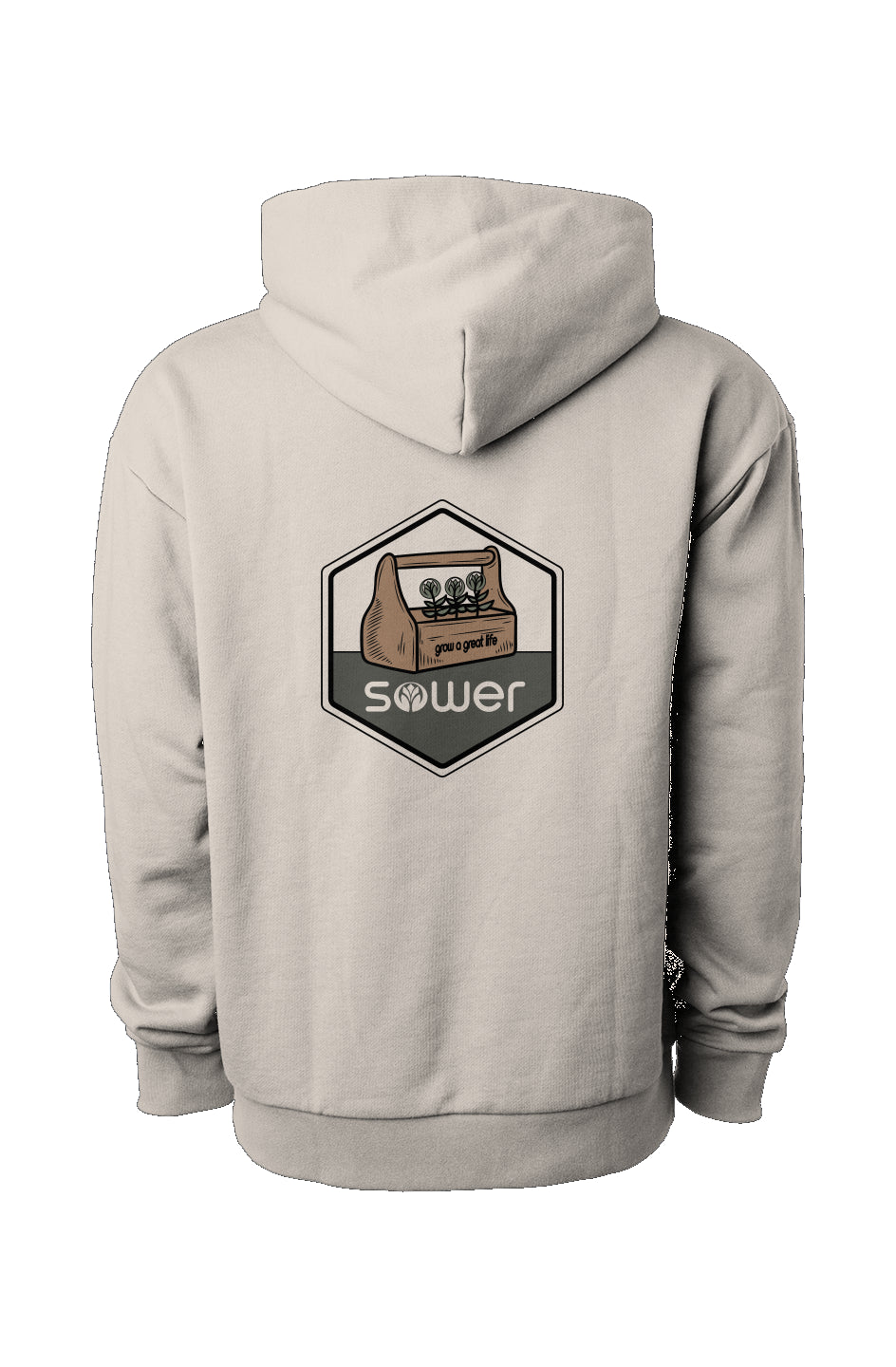 Premium Icon Collection - Garden Builder Hoodie (Ivory)