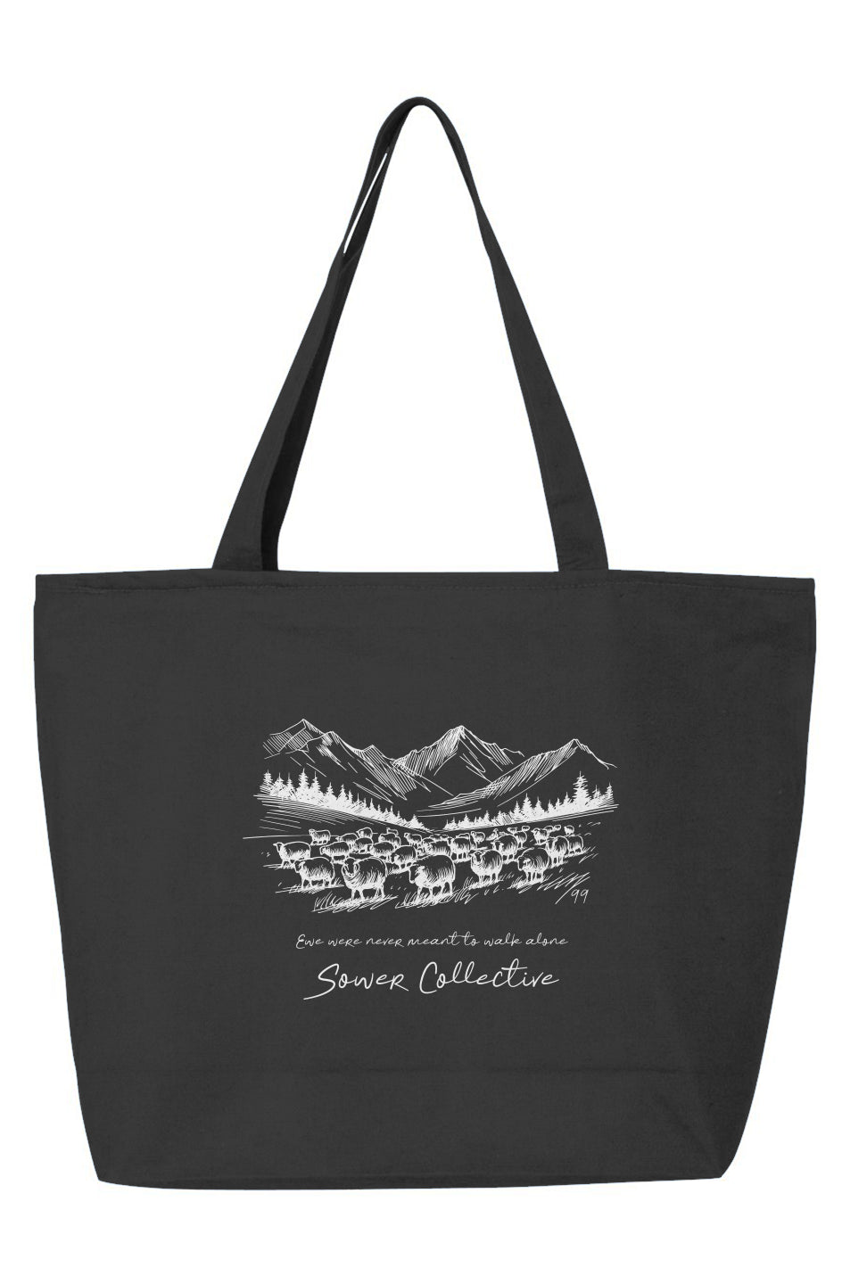 Ewe Were Never Meant to Walk Alone Zippered Tote