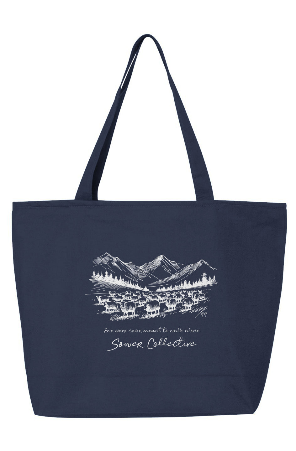 Ewe Were Never Meant to Walk Alone Zippered Tote