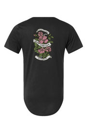 Roses Curved Hem Tee