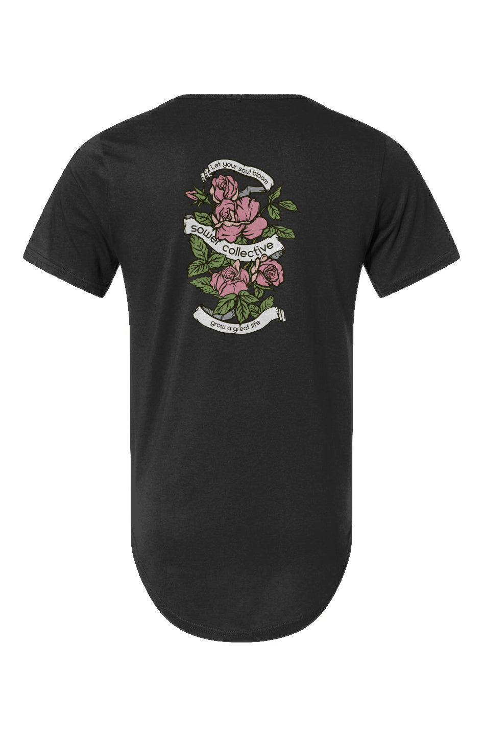 Roses Curved Hem Tee