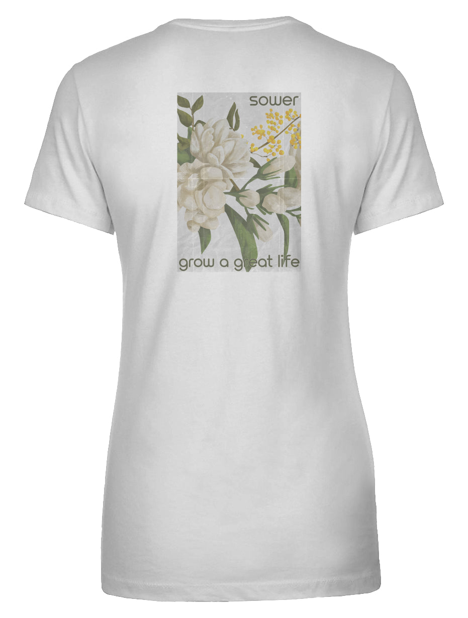 Vintage Floral Womens Crew