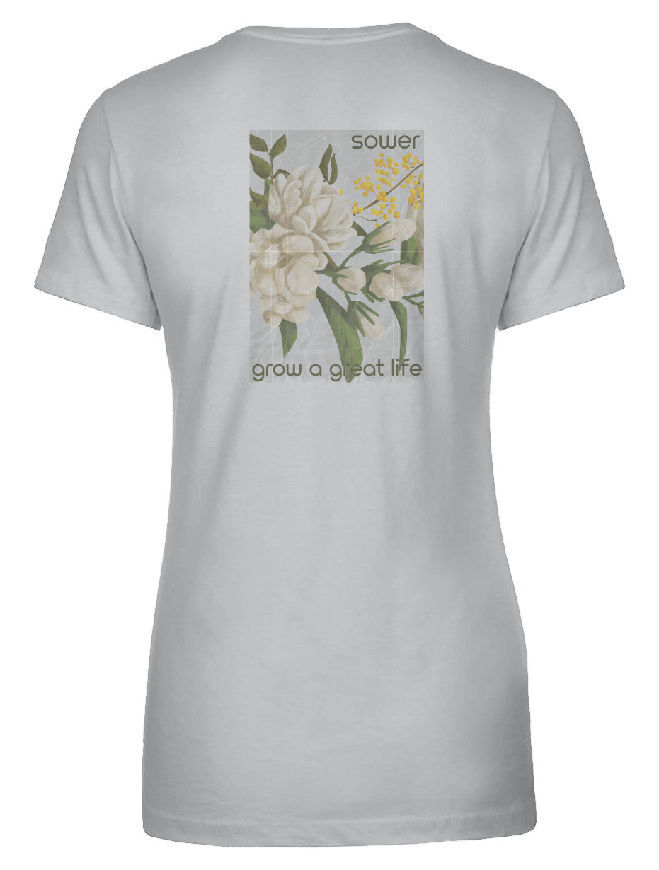 Vintage Floral Womens Crew